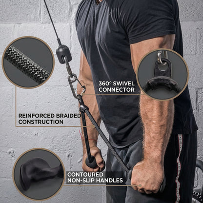Iron Rope - Ergonomic Tricep Pushdown Rope